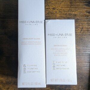 Miss Universe Duo-Moisturizing Face Cream & Exfoliating Cleanser +FREE eye patch